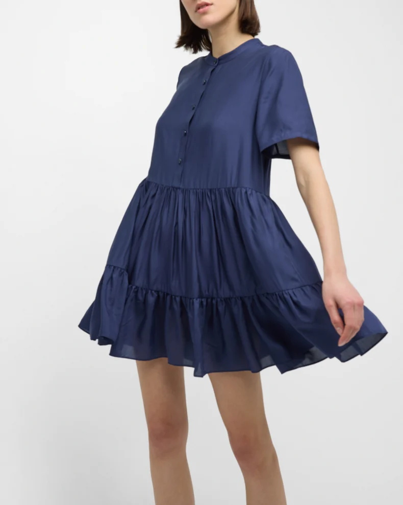 Short-Sleeve Tiered Mini Dress (5)
