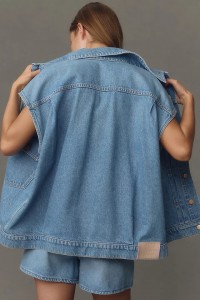 Sleeveless Top & Shorts 2 Piece Denim Set