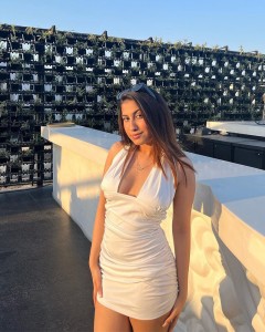 Made in factory halter backless ruffle bodycon elegant mini dress